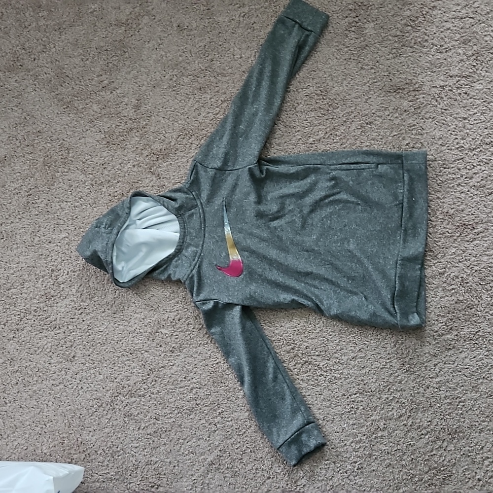 Gray Nike sweatshirt